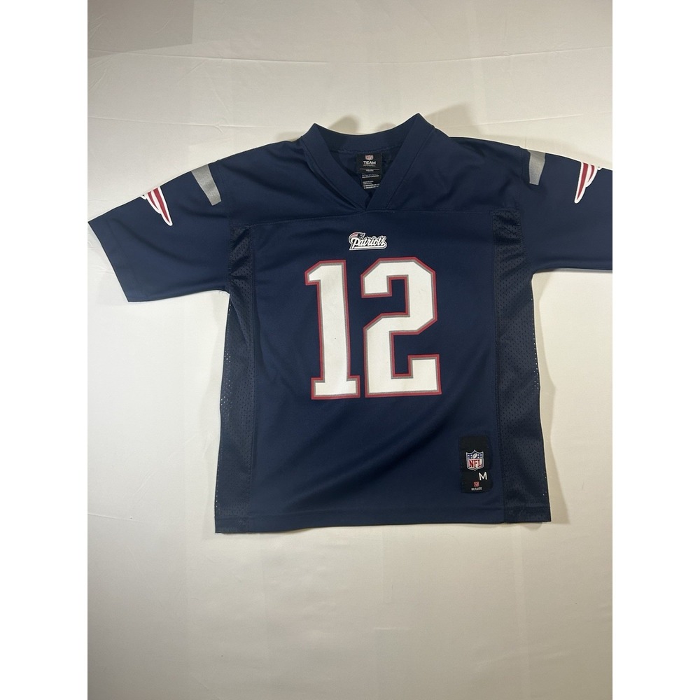 NFL Team Apparel New England Patriots Tom Brady #12 Jersey Youth Size Medium